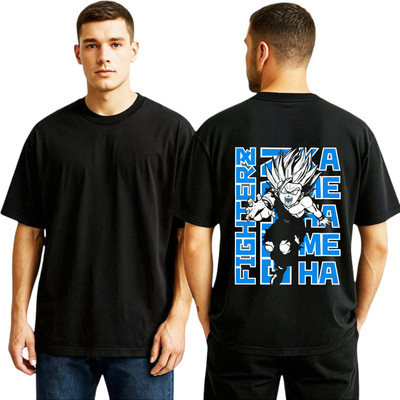 Amuthan aadhan Graphic Print Men Round Neck Black T-Shirt