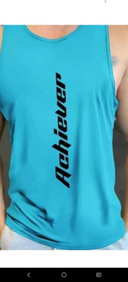 viraj Printed Men Round Neck Blue T-Shirt