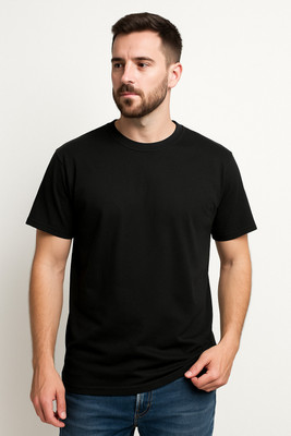 Reload Nexa Washed, Washed/Ombre Men Round Neck Black T-Shirt