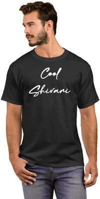 GNS Nationals Printed Men Round Neck White, Black T-Shirt