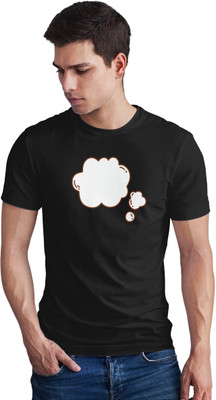 Seek Buy Love Printed Men Round Neck Black T-Shirt