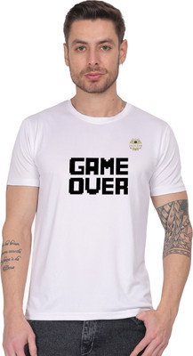 SOLBLOOMS Graphic Print Men Round Neck White T-Shirt