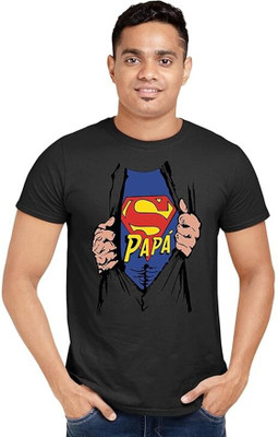 Clori Graphic Print Men Round Neck Black T-Shirt