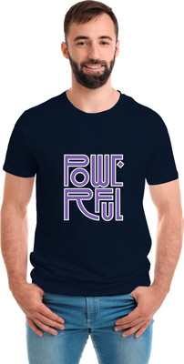 SmarTee Street Printed Men Round Neck Blue T-Shirt