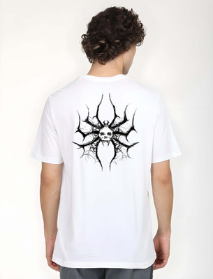 Kaido Printed Men Round Neck White T-Shirt