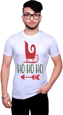 NITYANAND CREATIONS Printed Men Round Neck Multicolor T-Shirt