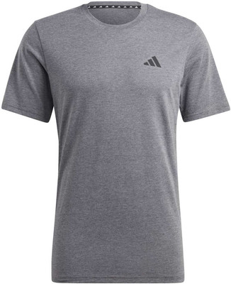 ADIDAS Printed Men Round Neck Grey T-Shirt