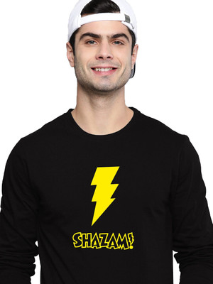 OrrganicChics Printed Men Round Neck Black T-Shirt