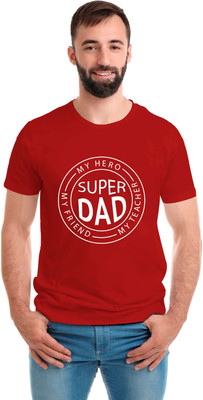 SmarTee Street Printed Men Round Neck Red T-Shirt
