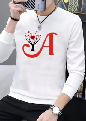 FASHNET FASHION Printed Men Round Neck White T-Shirt