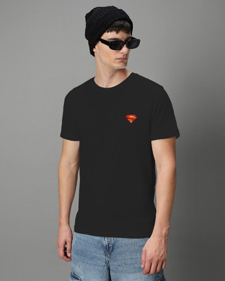 MH MOGHAHILLS Solid Men Round Neck Black T-Shirt