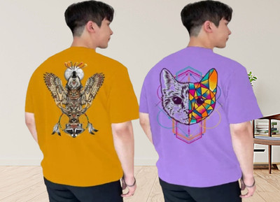 xpecto style Graphic Print Men Round Neck White T-Shirt