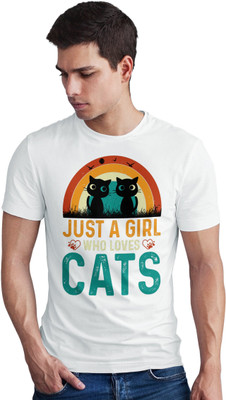 Seek Buy Love Printed Men Round Neck White T-Shirt