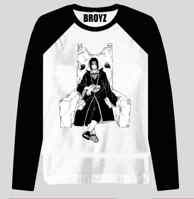 Broyz Graphic Print, Printed Men Round Neck Black, White T-Shirt