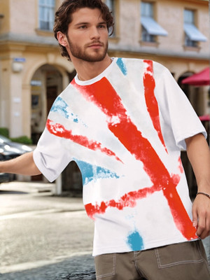 Lauren Adams Printed Men Round Neck Multicolor T-Shirt