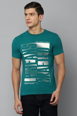 LOUIS PHILIPPE Graphic Print Men Round Neck Green T-Shirt