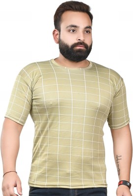 TSSPORTS Printed Men Round Neck Gold T-Shirt