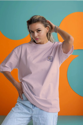 Moda Rapido Printed Men Round Neck Pink T-Shirt