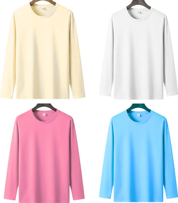 MISTY COLLECTION Solid Men Round Neck Light Blue, Beige, Pink, White T-Shirt