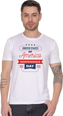 Kritiken Printed Men Round Neck Reversible White T-Shirt