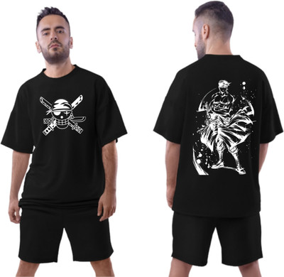 Be Crazyy Printed Men Round Neck Black T-Shirt