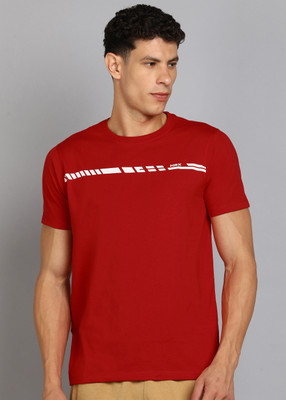 HRX by Hrithik Roshan Printed Men Round Neck Red T-Shirt