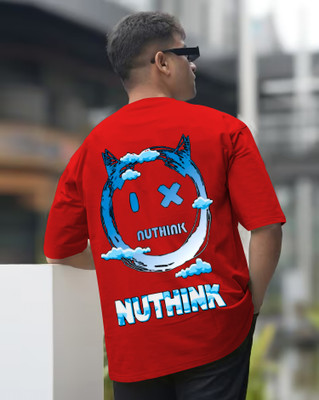 LGGARMENTS Printed Men Round Neck Red T-Shirt