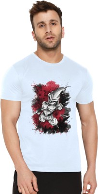Shubham designer gallery Cartoon Men Round Neck White T-Shirt