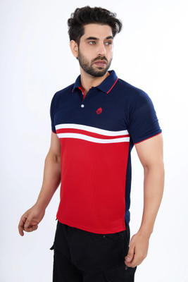 KHAHURIYO Striped Men Round Neck Multicolor T-Shirt