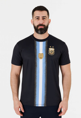 BUGOAT Printed Men Round Neck Black T-Shirt