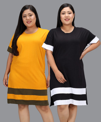 DreamBe Self Design Women Round Neck Multicolor T-Shirt