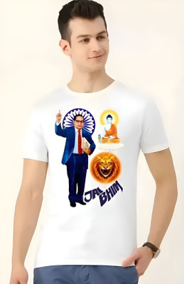 GAYU Printed Men Round Neck Multicolor T-Shirt