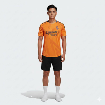 Smv Printed Men Round Neck Orange T-Shirt