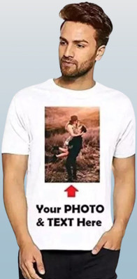 FOXSUN Printed, Typography Men Round Neck White T-Shirt