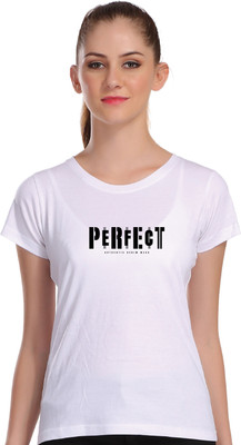 APE Printed Women Round Neck White T-Shirt