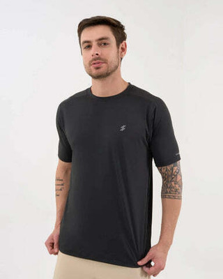 DCYPHR Solid Men Round Neck Black T-Shirt
