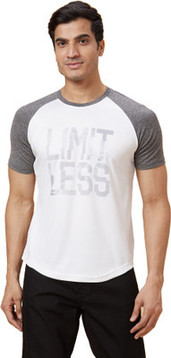 Globus Typography Men Round Neck White, Grey T-Shirt