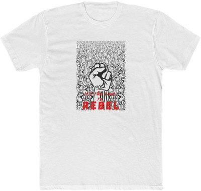 DR CLUB Self Design Men Round Neck White T-Shirt