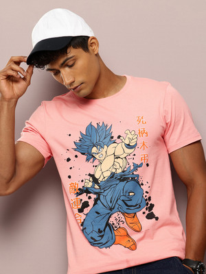 INVICTUS Printed Men Round Neck Orange T-Shirt