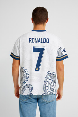 UNIQ Printed Men Round Neck White T-Shirt