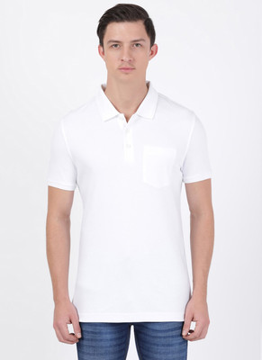 JOCKEY Solid Men Polo Neck White T-Shirt