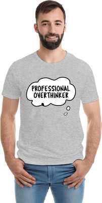 SmarTee Street Printed Men Round Neck Grey T-Shirt