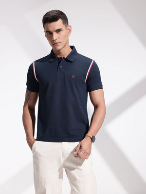 INVICTUS Solid Men Polo Neck Grey T-Shirt