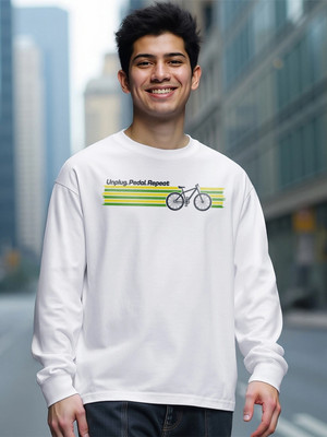 BEWAKOOF Graphic Print Men Round Neck White T-Shirt