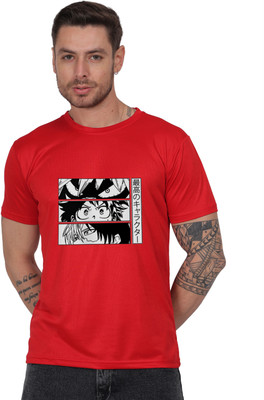 Atharva Trends Graphic Print Men Round Neck Red T-Shirt
