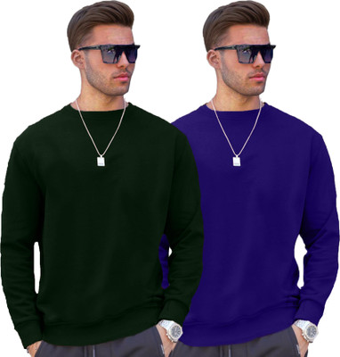 JUGULAR Solid Men Round Neck Multicolor T-Shirt