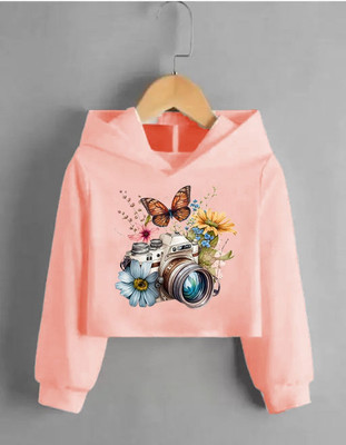 NRKDENTERPRISES Printed Women Hooded Neck Pink T-Shirt