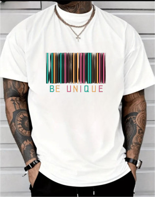 goodsign Typography Men Round Neck Black T-Shirt