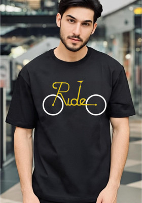 goodsign Printed Men Round Neck Black T-Shirt