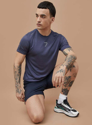 Fame Forever by Lifestyle Printed Men Round Neck Blue T-Shirt
